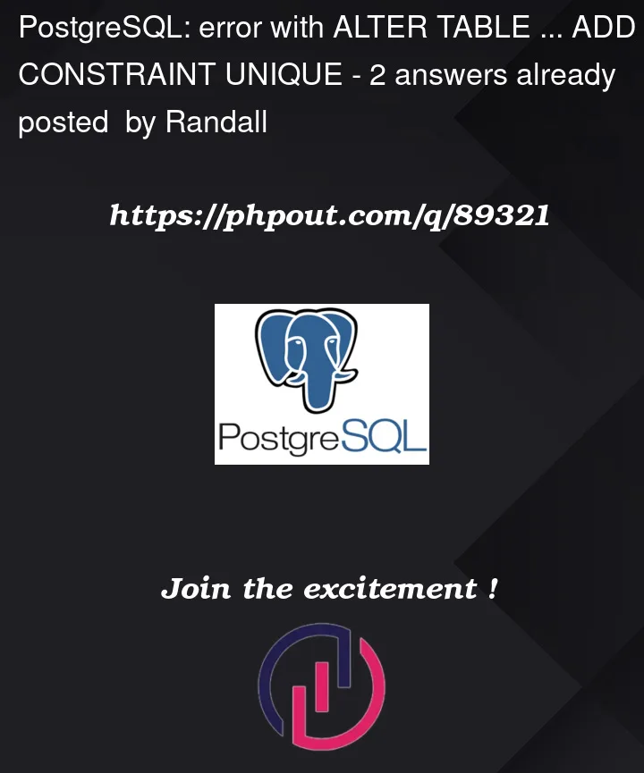 Question 89321 in PostgreSQL