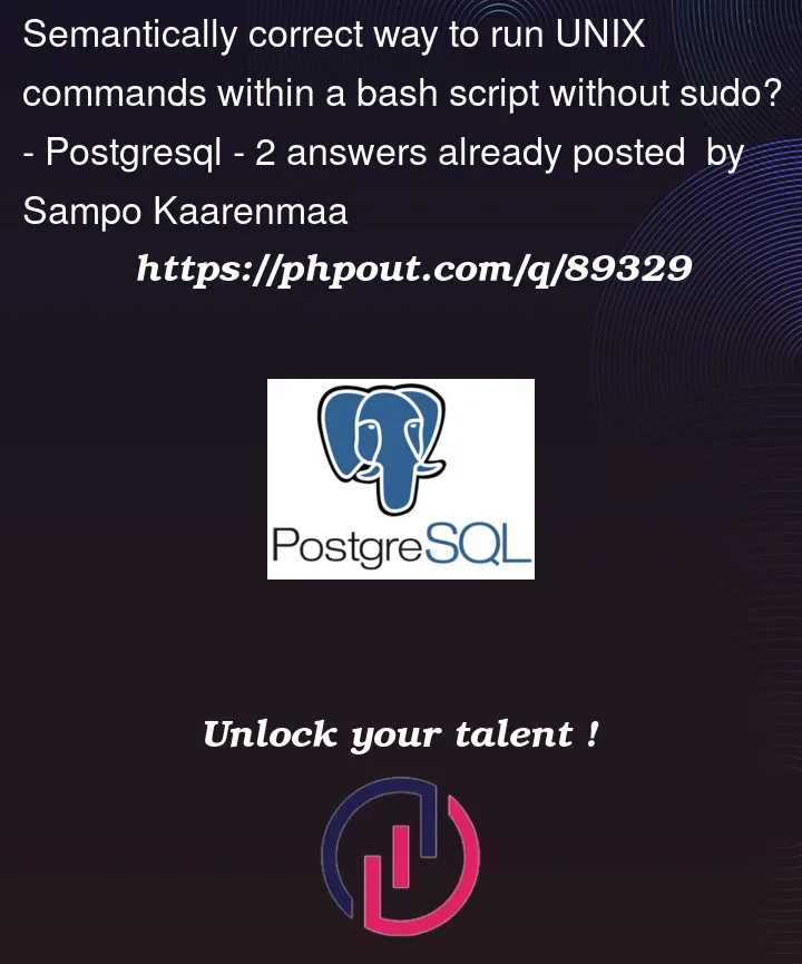 Question 89329 in PostgreSQL