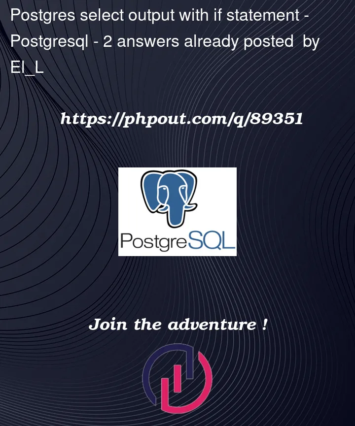 Question 89351 in PostgreSQL