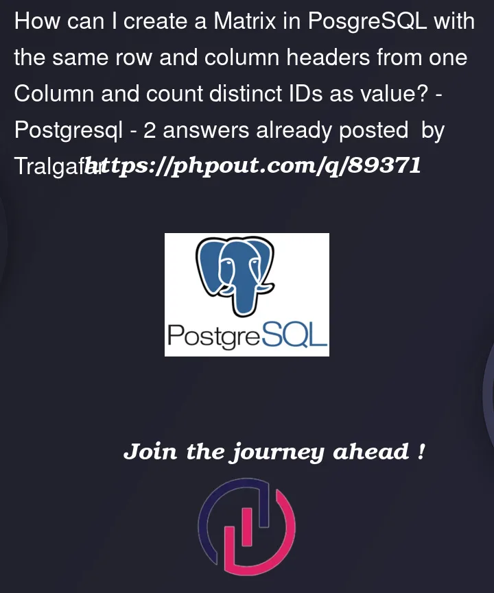 Question 89371 in PostgreSQL