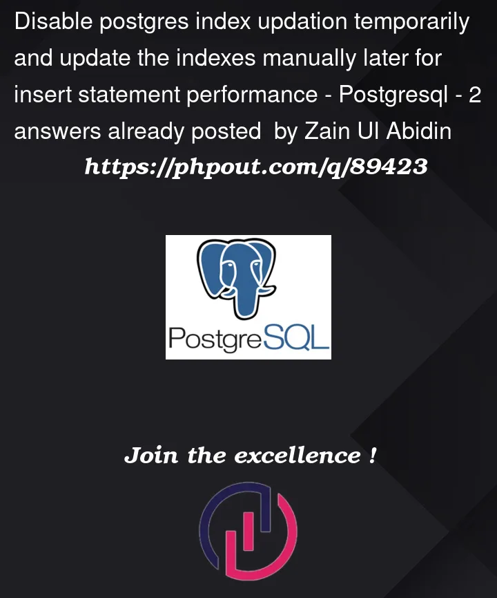 Question 89423 in PostgreSQL