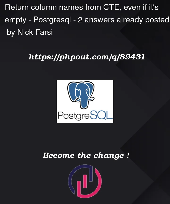 Question 89431 in PostgreSQL