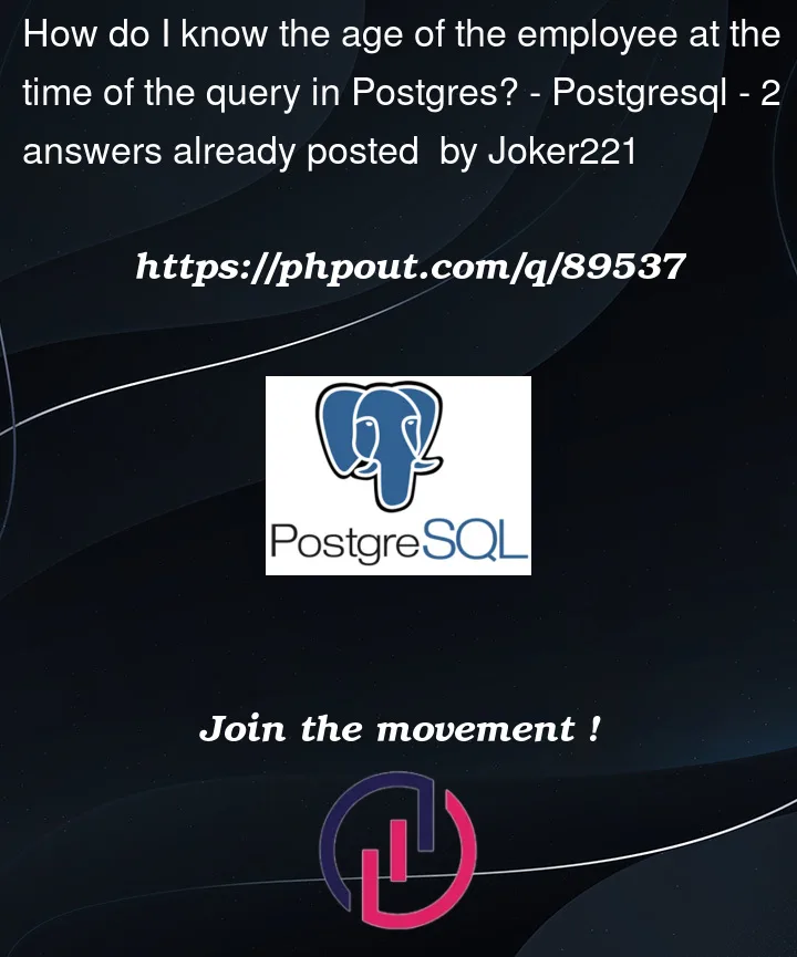 Question 89537 in PostgreSQL