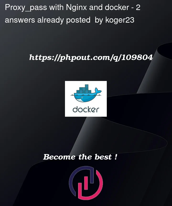 Question 109804 in Docker