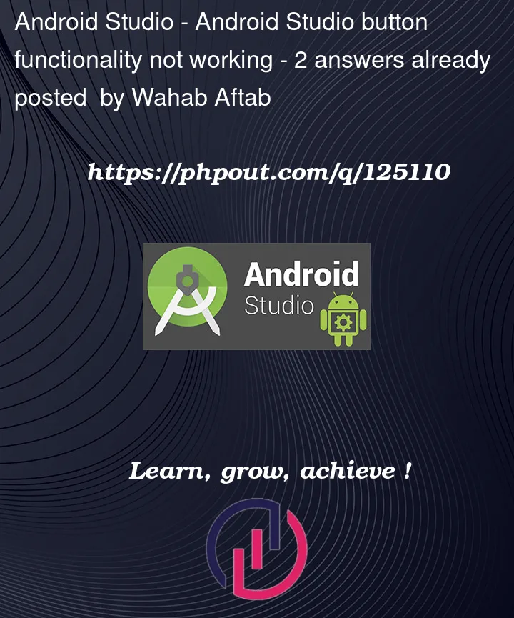 Question 125110 in Android Studio