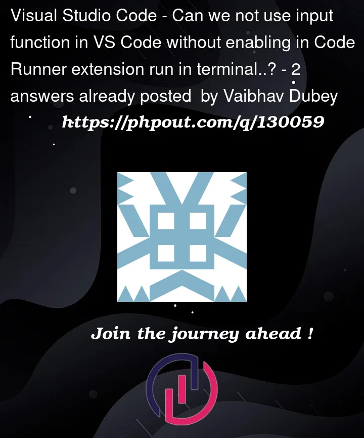 Question 130059 in Visual Studio Code