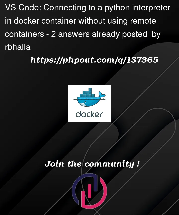 Question 137365 in Docker