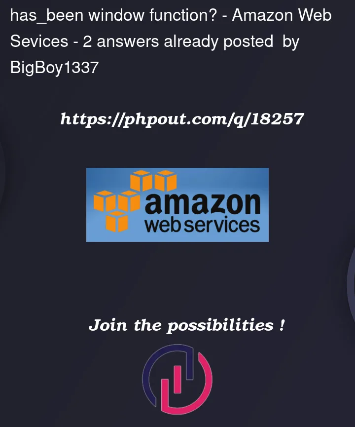 Question 18257 in Amazon Web Sevices