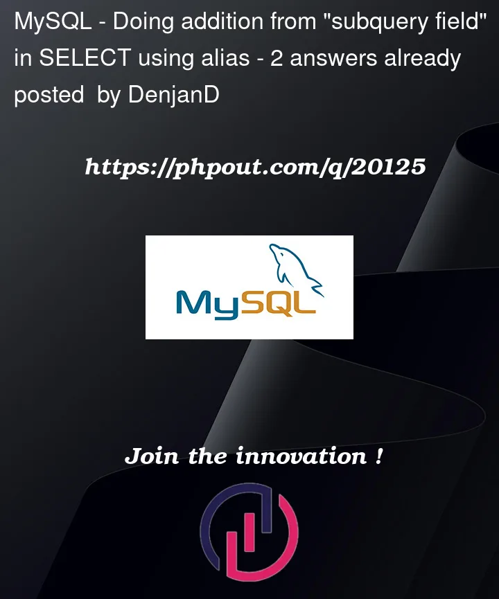 Question 20125 in Mysql