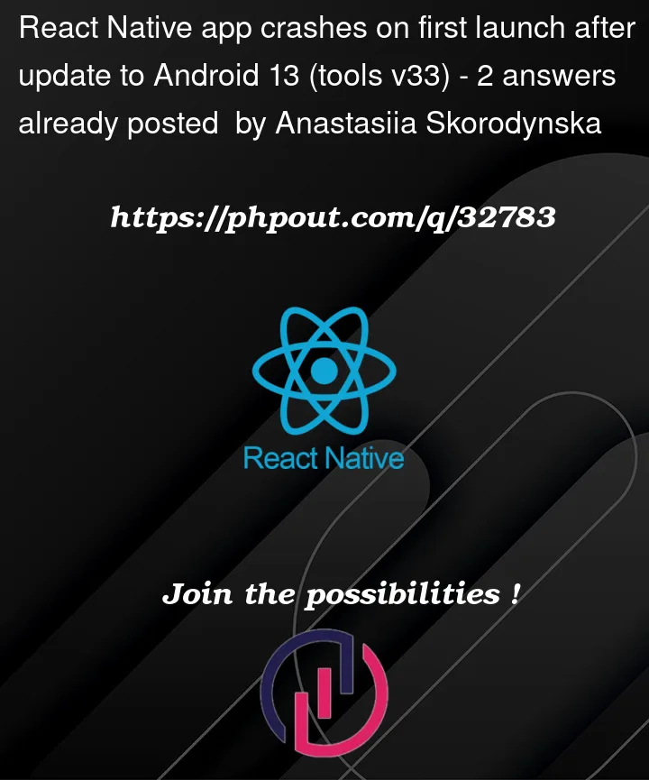 Question 32783 in React native