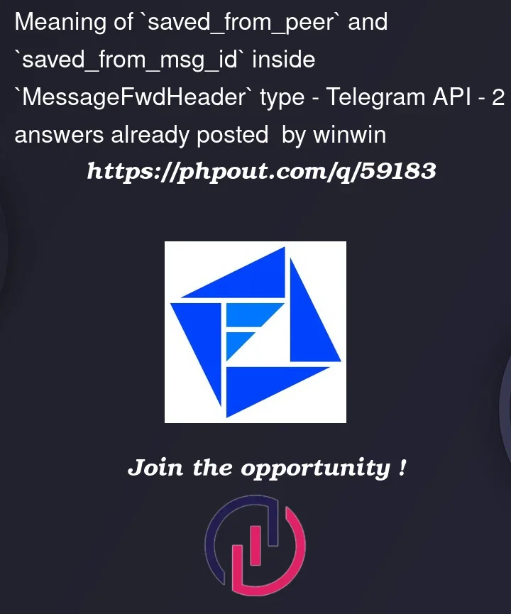 Question 59183 in Telegram API