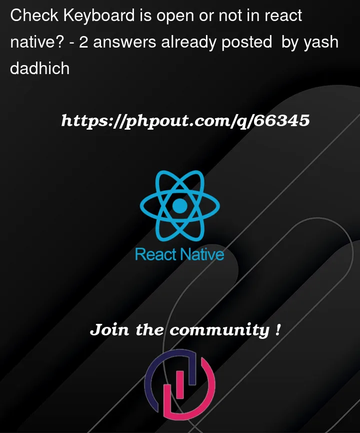 Question 66345 in React native