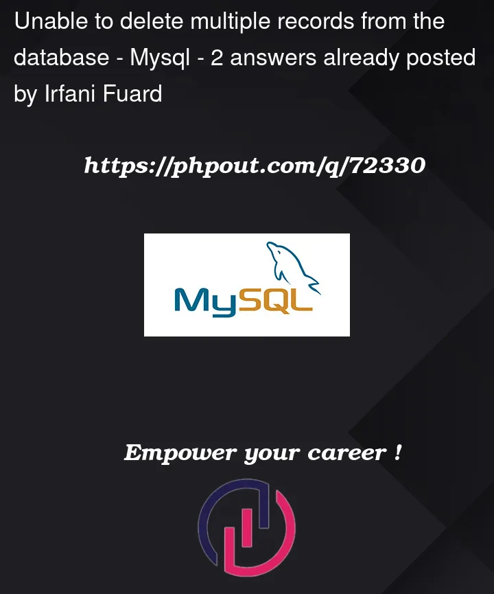 Question 72330 in Mysql