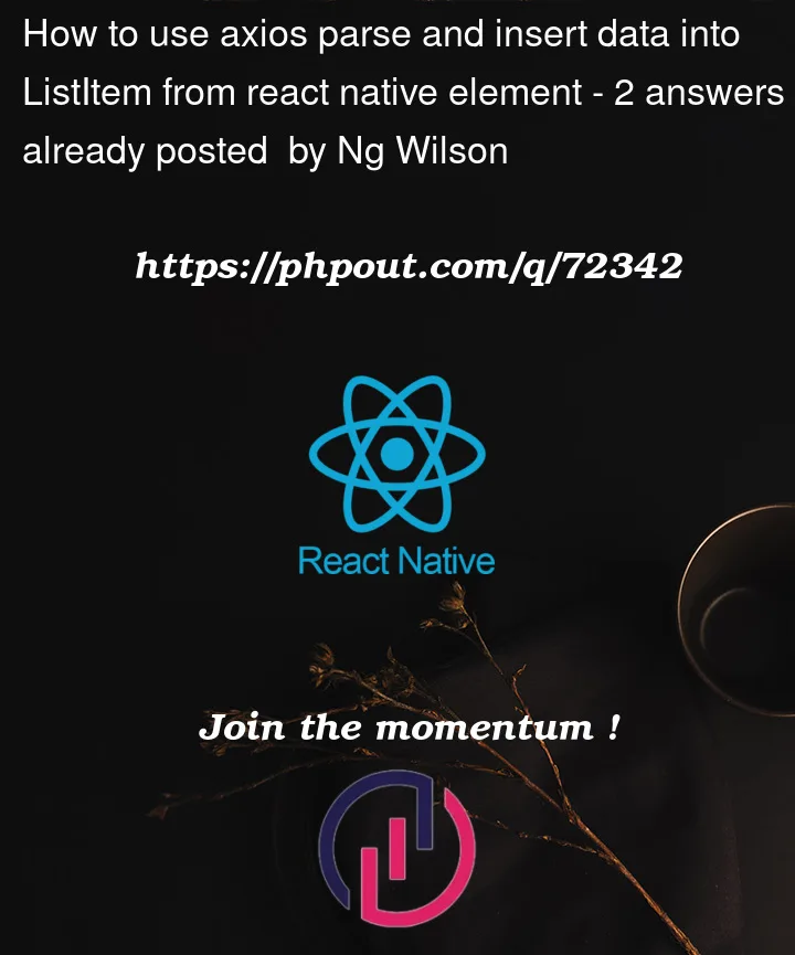 Question 72342 in React native