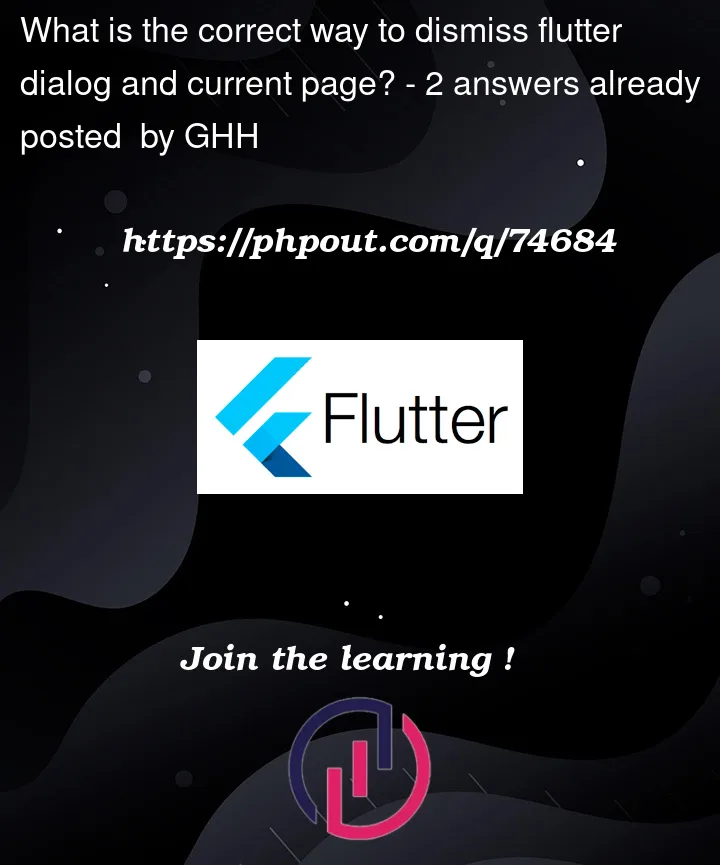 Question 74684 in Flutter