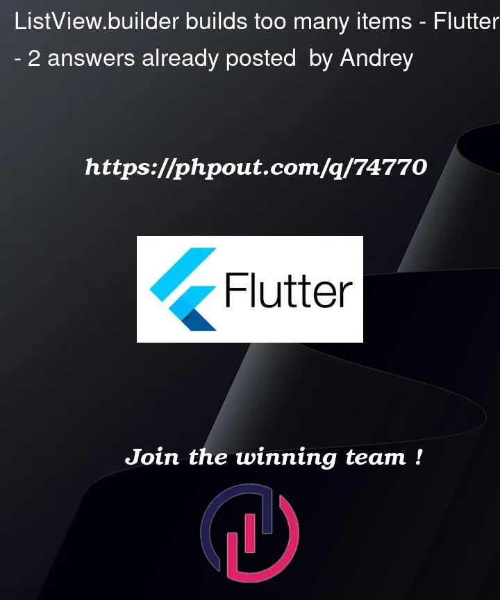 Question 74770 in Flutter