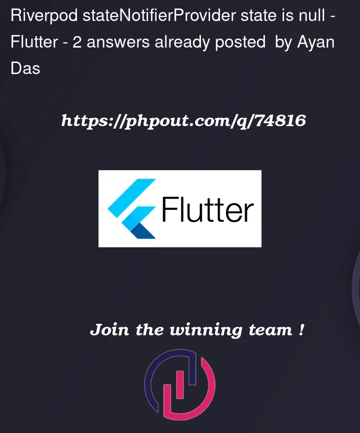 Question 74816 in Flutter