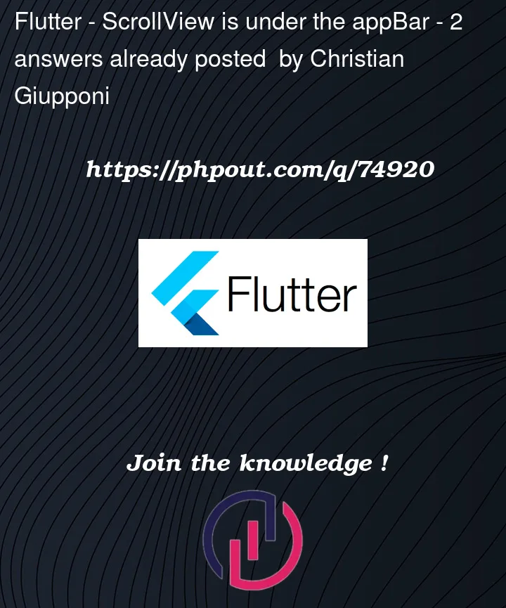 Question 74920 in Flutter