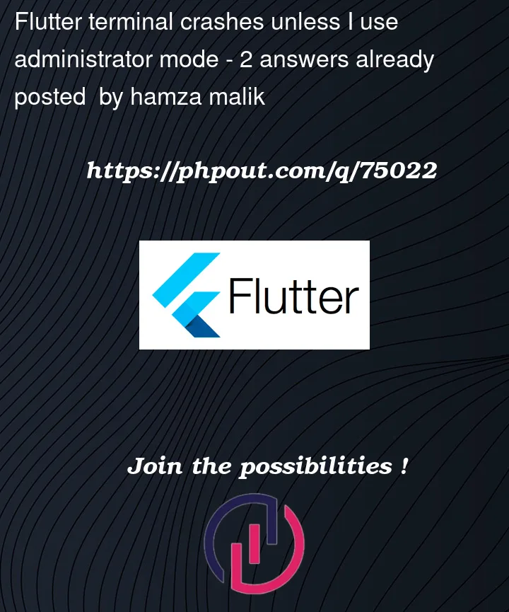 Question 75022 in Flutter