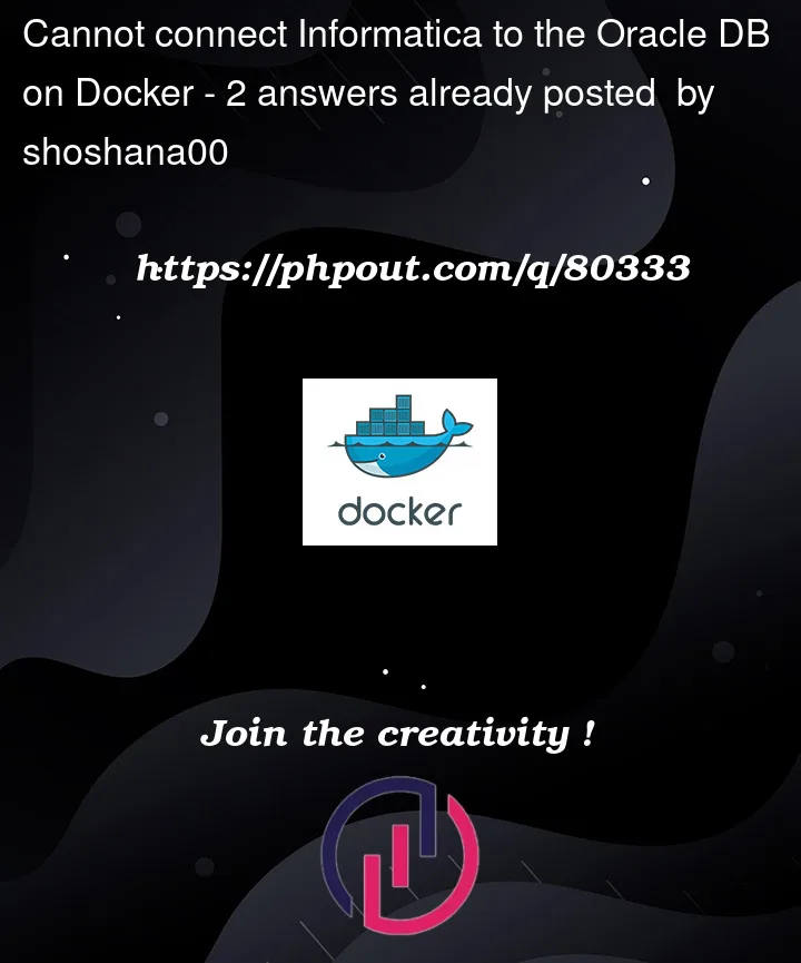 Question 80333 in Docker