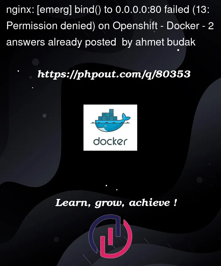 Question 80353 in Docker