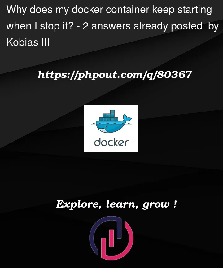 Question 80367 in Docker