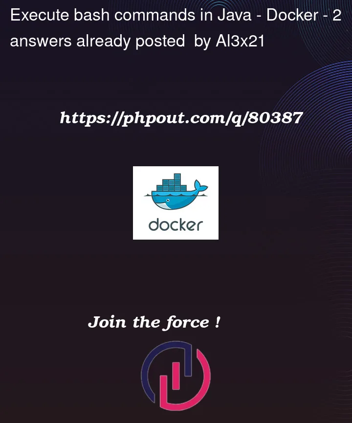 Question 80387 in Docker