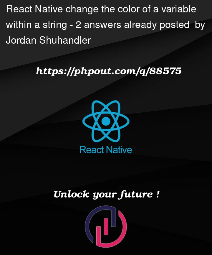 Question 88575 in React native