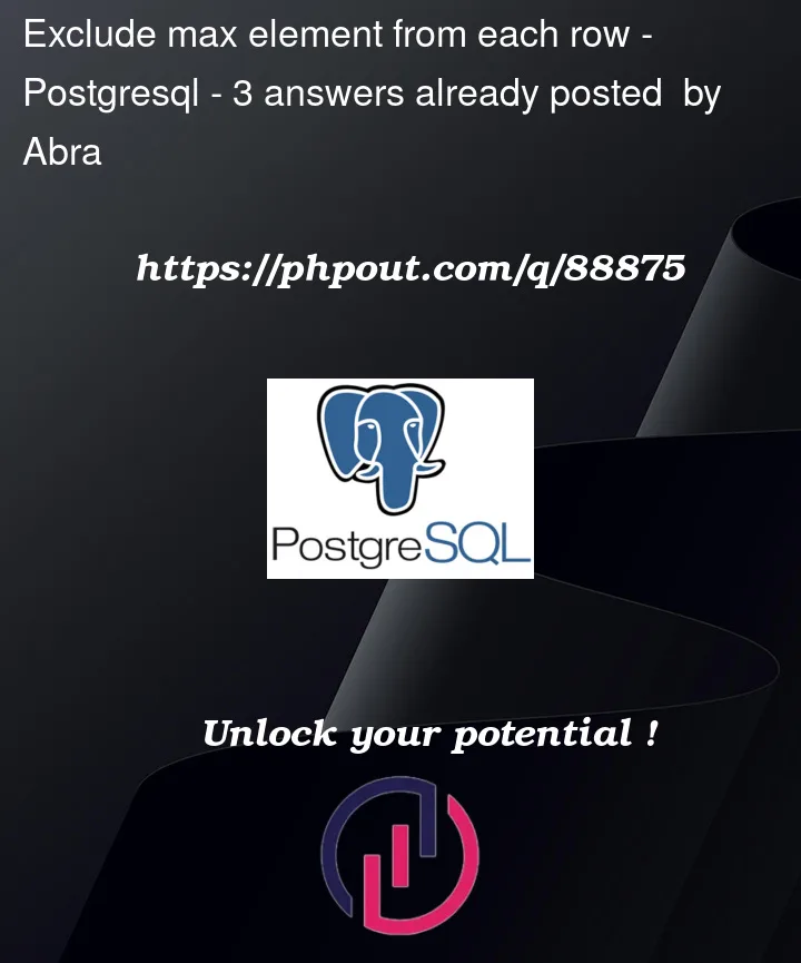 Question 88875 in PostgreSQL