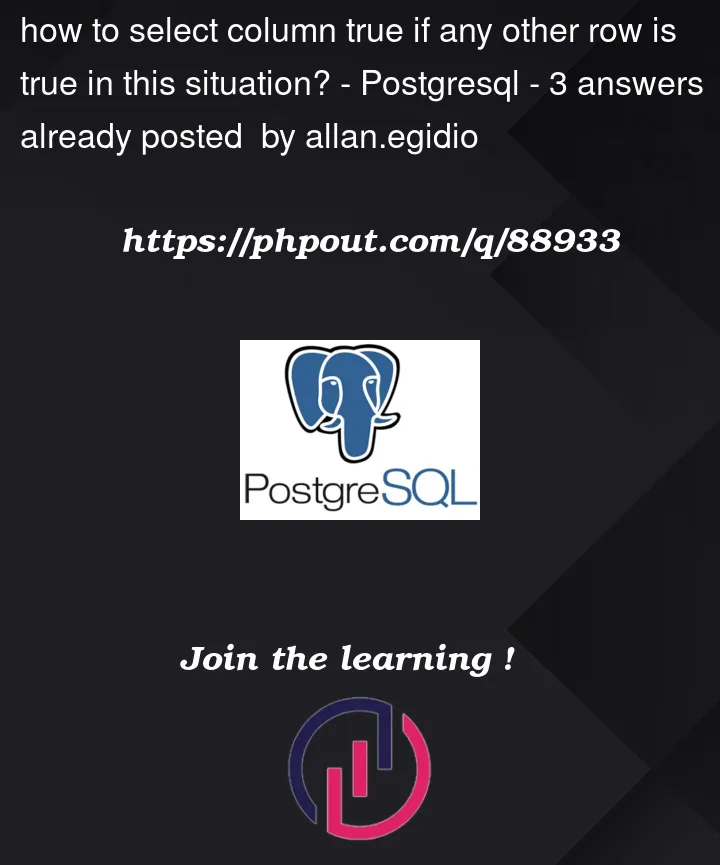 Question 88933 in PostgreSQL