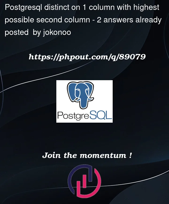 Question 89079 in PostgreSQL