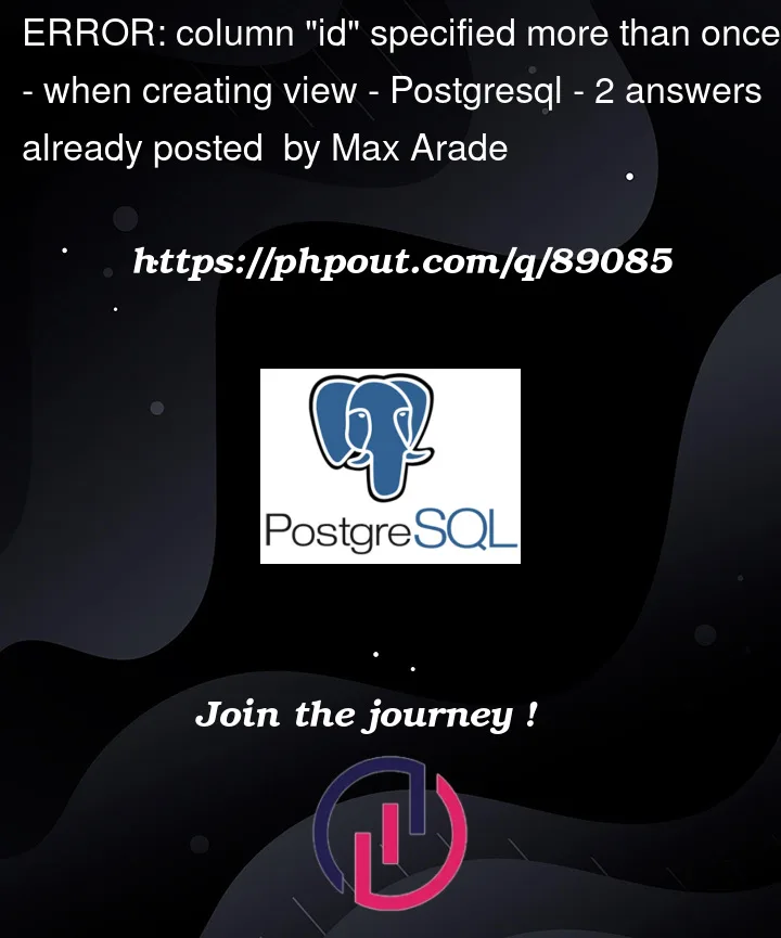 Question 89085 in PostgreSQL