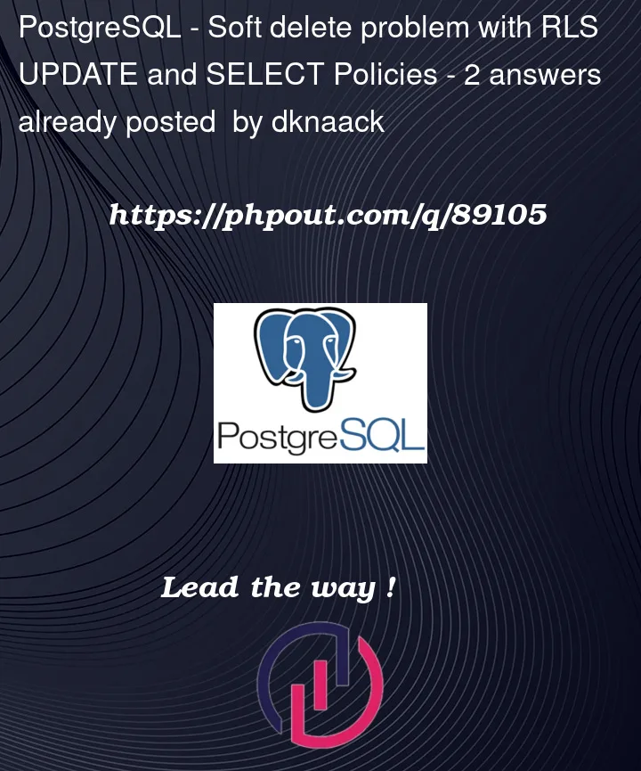 Question 89105 in PostgreSQL