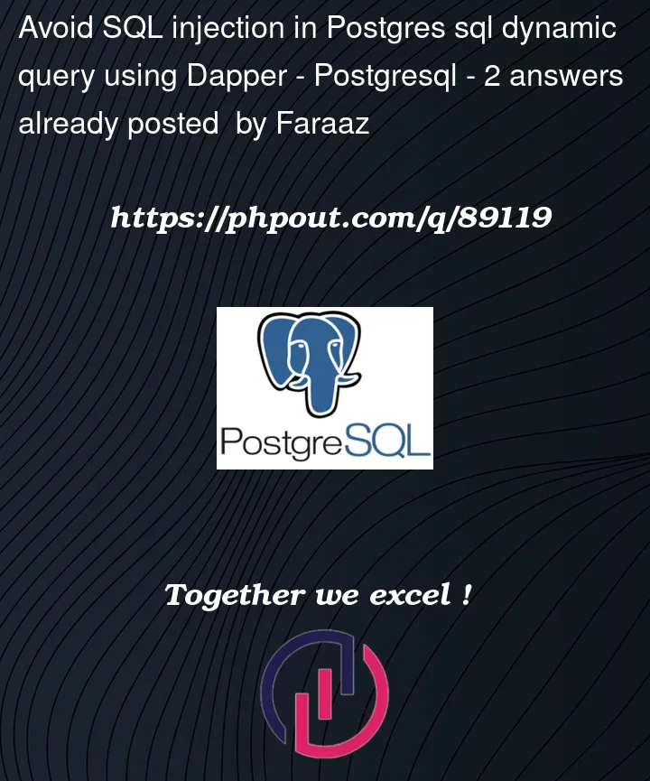 Question 89119 in PostgreSQL