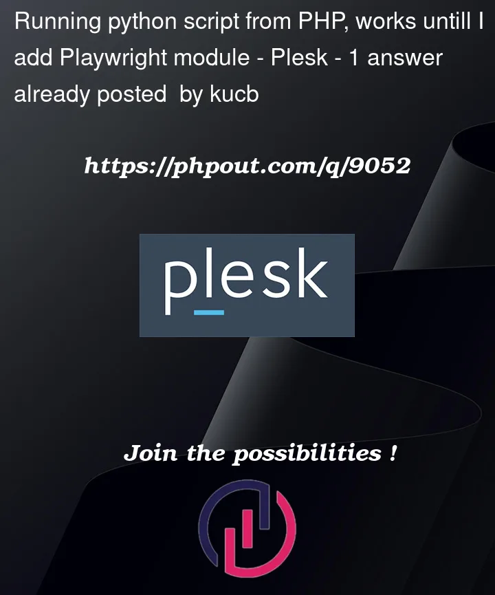 Question 9052 in Plesk