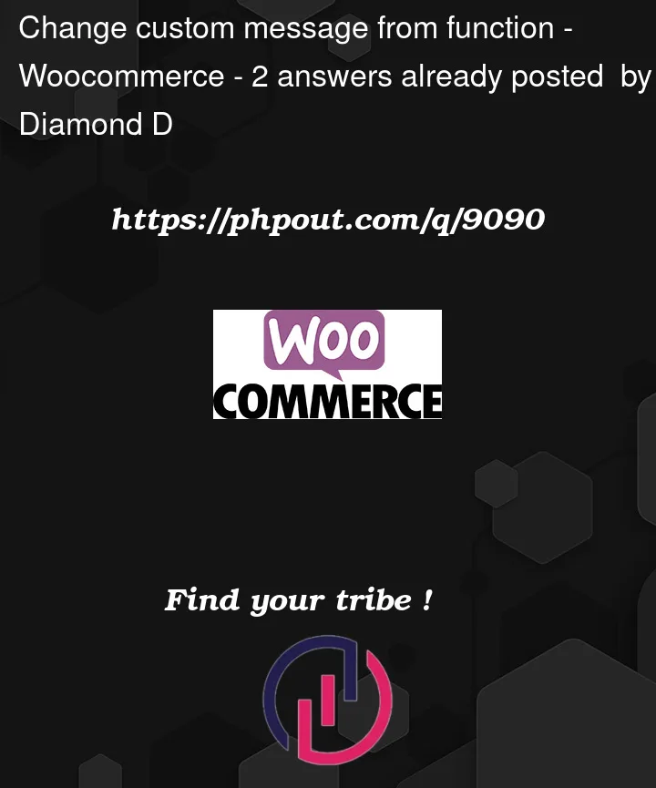 Question 9090 in Woocommerce