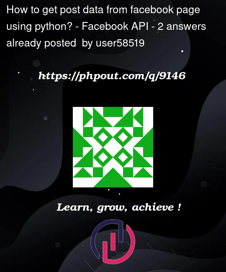 Question 9146 in Facebook API