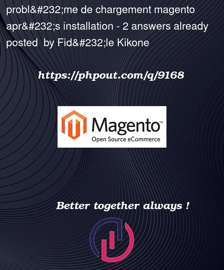 Question 9168 in Magento