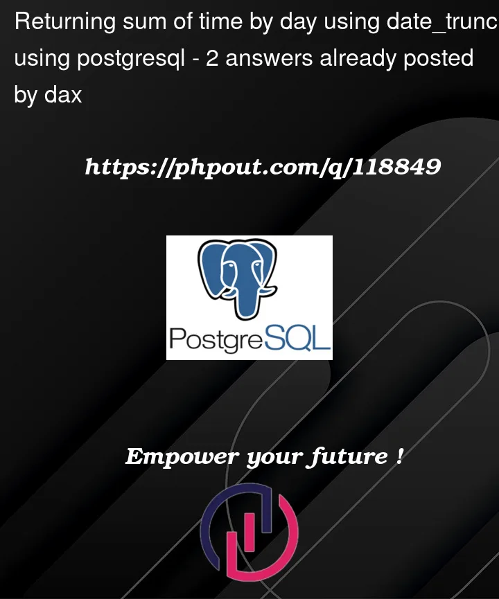 Question 118849 in PostgreSQL