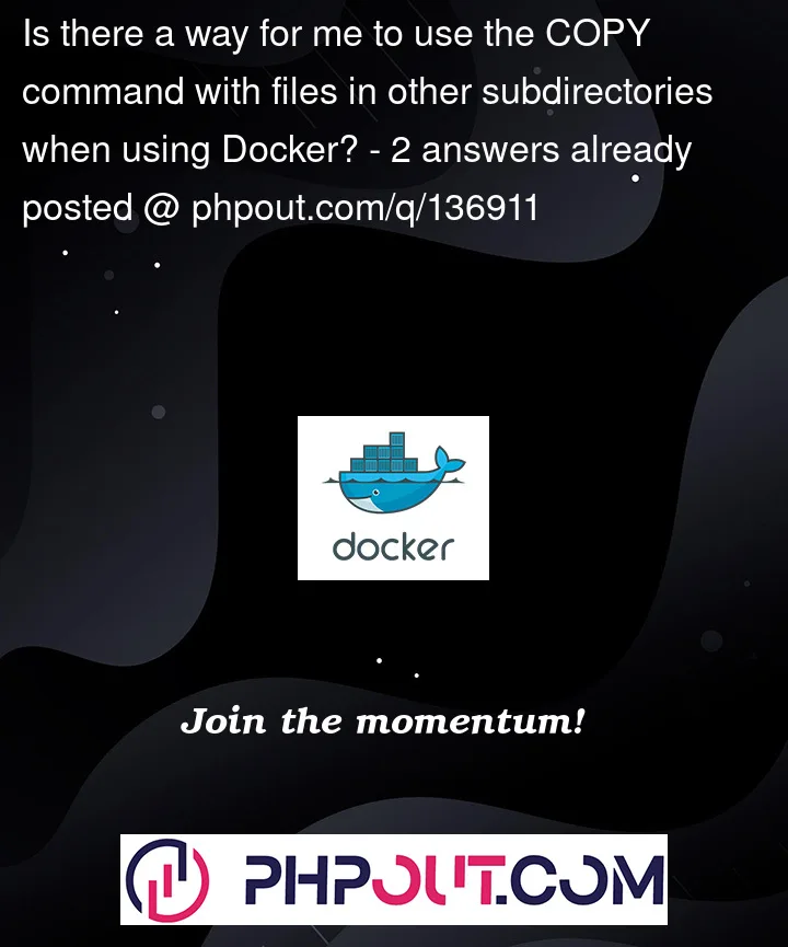 Question 136911 in Docker