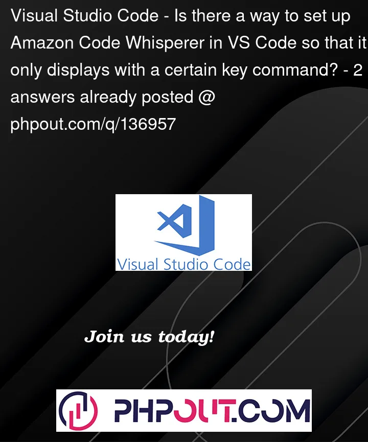 Question 136957 in Visual Studio Code