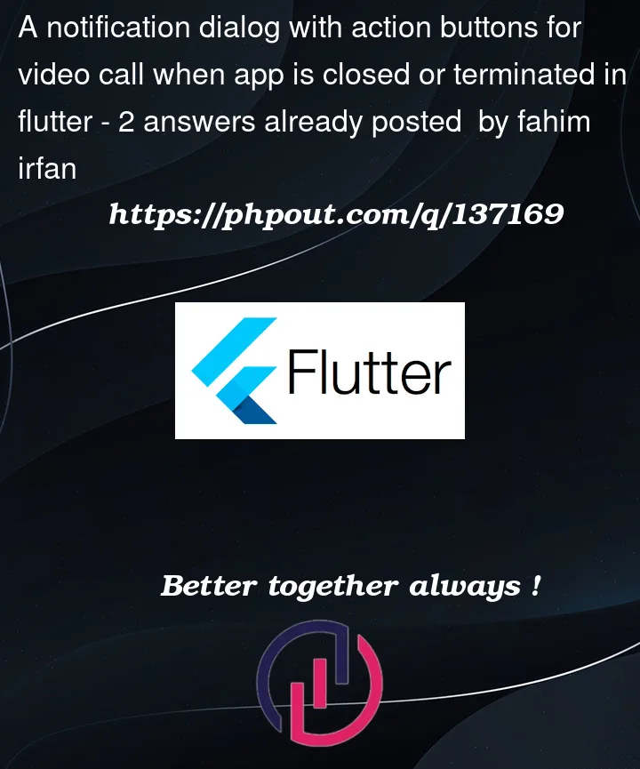 Question 137169 in Flutter