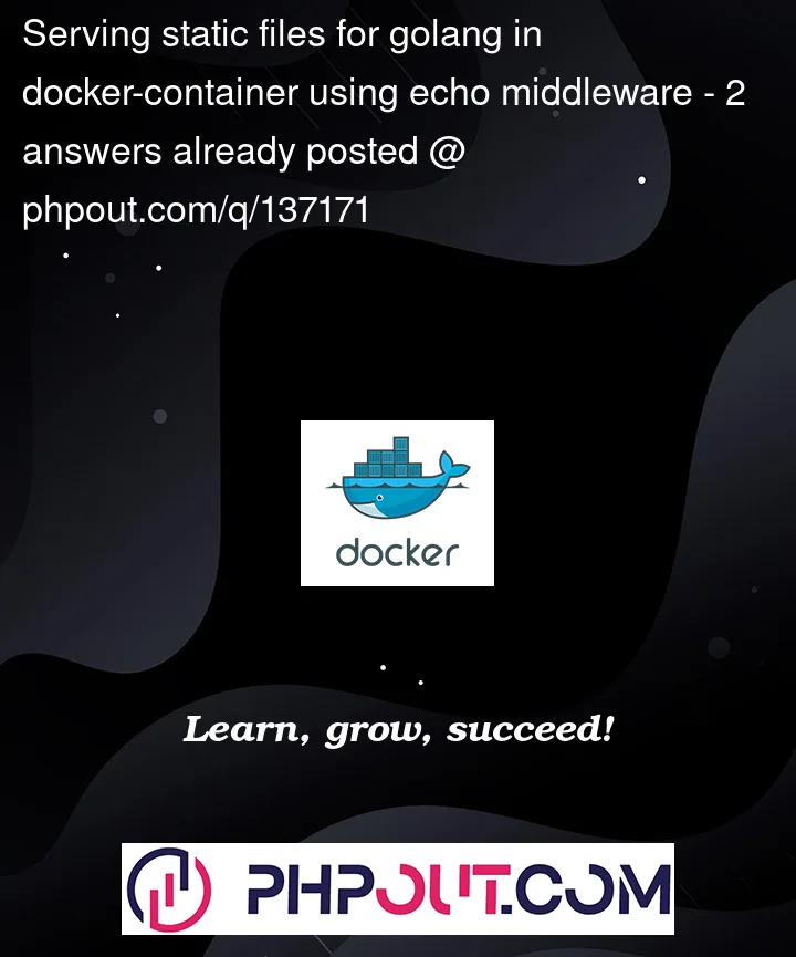 Question 137171 in Docker