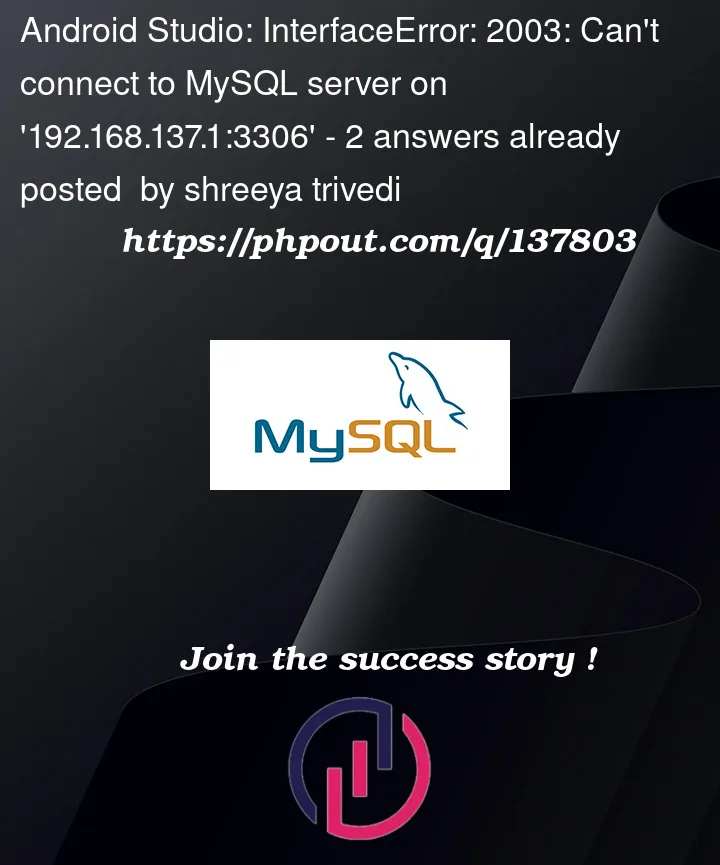 Question 137803 in Mysql