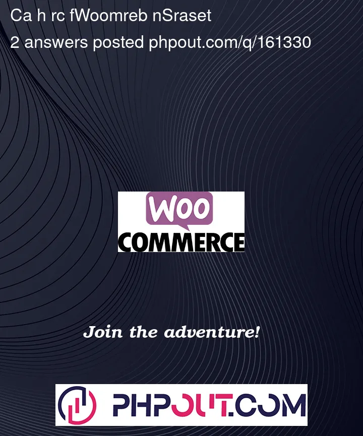 Question 161330 in Woocommerce