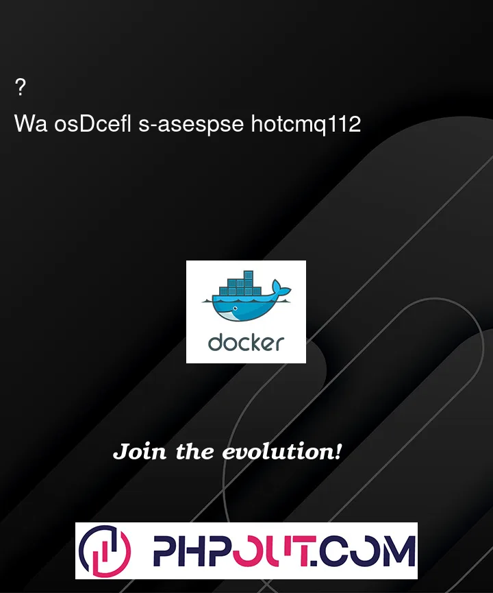 Question 161726 in Docker