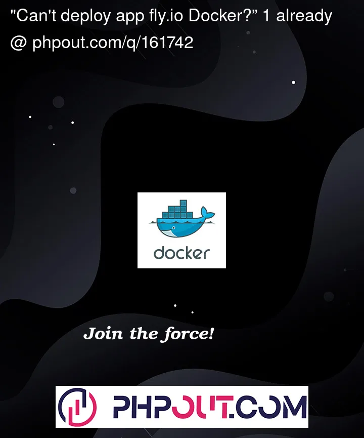 Question 161742 in Docker