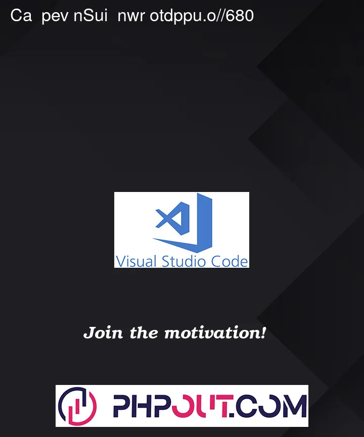 Question 161890 in Visual Studio Code