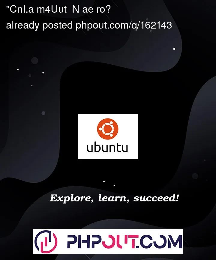 Question 162143 in Ubuntu