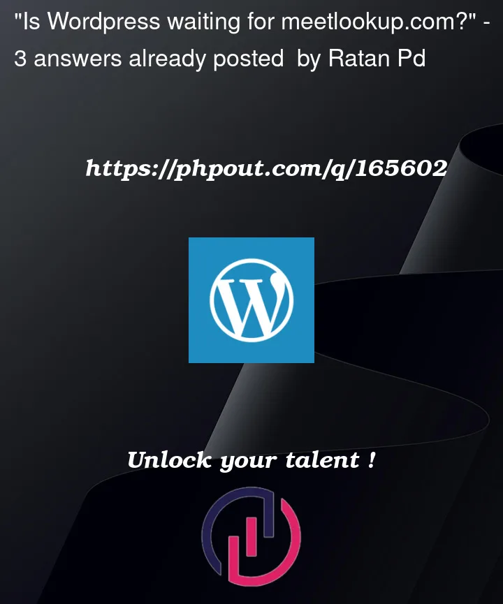 Question 165602 in Wordpress